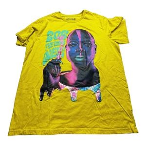 Take Pride Unisex T-Shirt Size XL Yellow Graphic Spell Out Bob the Drag Queen